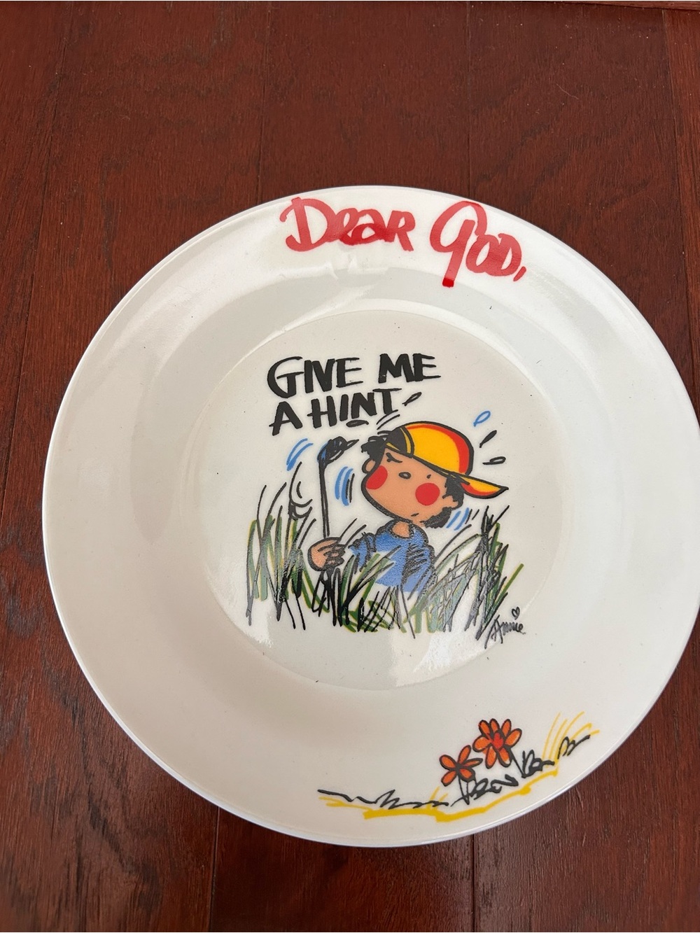 Vintage Royal Norfolk "DEAR GOD GIVE ME A HINT”Collectors Plate new